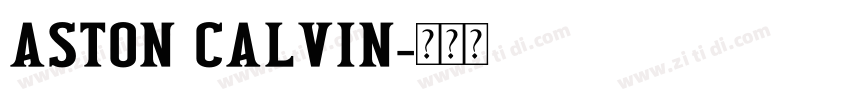ASTON CALVIN字体转换